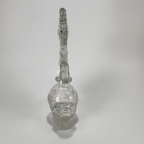 Vtg LE Smith Co Perfume Bottle Fleur de Lis Vanity Beaded Medallion 40s - Picture 2 of 16